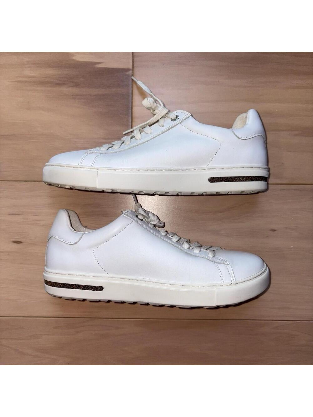Birkenstock Bend Low White Leather Lace Up Comfort Sneakers Womens 39 US 8 - Picture 2 of 8
